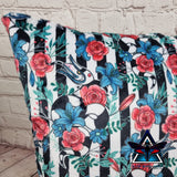 Floral Sandworm Beetlejuice Soft Cushion