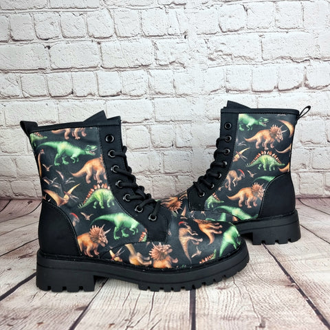 Dinosaur ankle boots