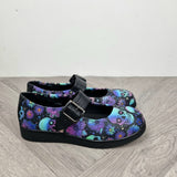 Blue skulls and flowers Mary Jane's Pumps