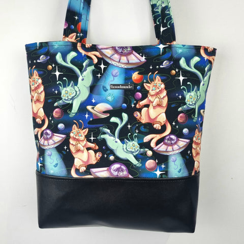 UFO Cats Galaxy Tote Bag