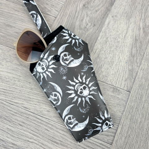 Celestial Evil Skull Coffin Glasses Case