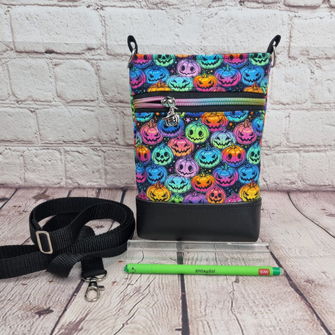 Rainbow Pumpkins Crossbody Phone Bag