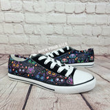 Cats and pumpkins women sneakers