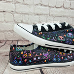 Cats and pumpkins women sneakers