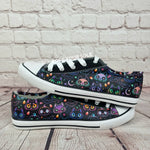 Cats and pumpkins women sneakers