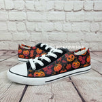 Halloween jack o lantern sneakers