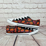 Halloween jack o lantern sneakers