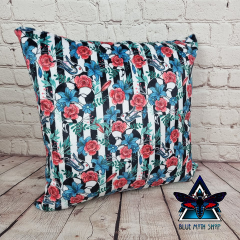 Floral Sandworm Beetlejuice Soft Cushion