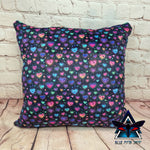 Rainbow Hearts Soft Cushion