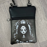 Gothic Goddess Faux Leather Crossbody Bag