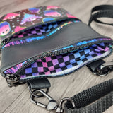 Neon Ghost Faux Leather Crossbody Bag