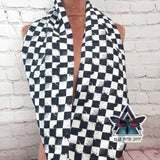Checkerboard infinity scarf