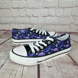 Purple Goth Moth sneakers