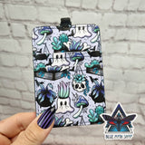 Spooky plants lilac ID wallet