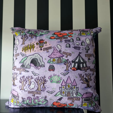 Lilac Pumpkin Patch Soft Cushion
