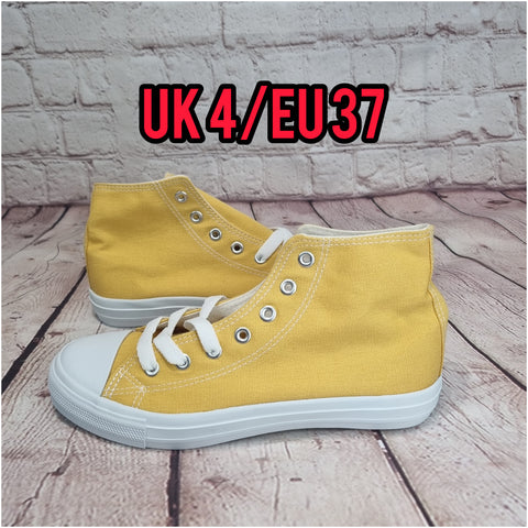Yellow high tops. Plain or customized