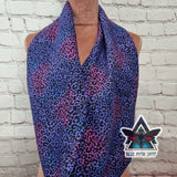 Purple Leopard infinity scarf