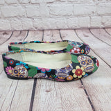 Sugar skull Ready made dolly pumps. size 8/41