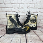 Nevermore Raven ankle boots
