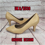 Mid heels. Plain or customized