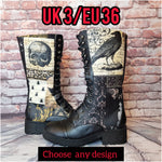 Mid calf warm boots. Plain or customized
