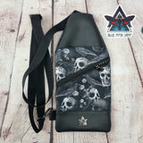 Skulls and Ravens Mini Travel Sling Bag