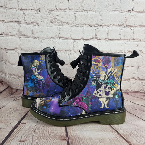 Alice in wonderland ankle boots SIZE 3