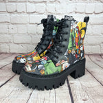 Nightmare Before Christmas chunky heel ankle boots