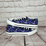 Purple Goth Moth sneakers