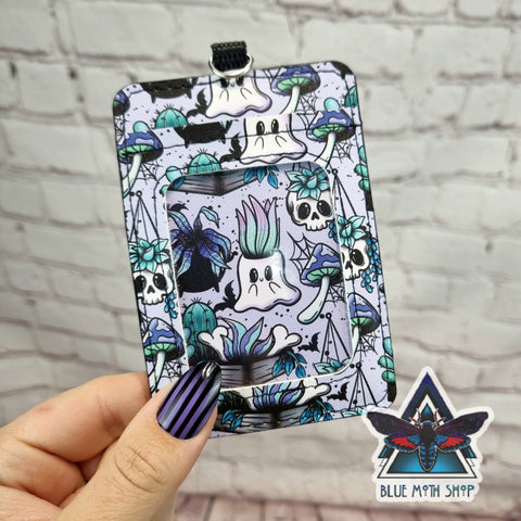 Spooky plants lilac ID wallet
