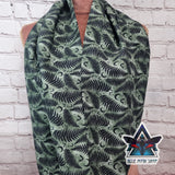 Green Fern infinity scarf