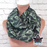 Green Fern infinity scarf