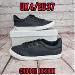 Black trainers. Plain or customized sides only