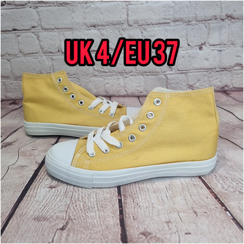 Yellow high tops. Plain or customized