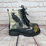 Nevermore Raven ankle boots