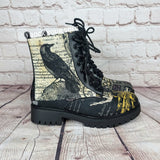 Nevermore Raven ankle boots