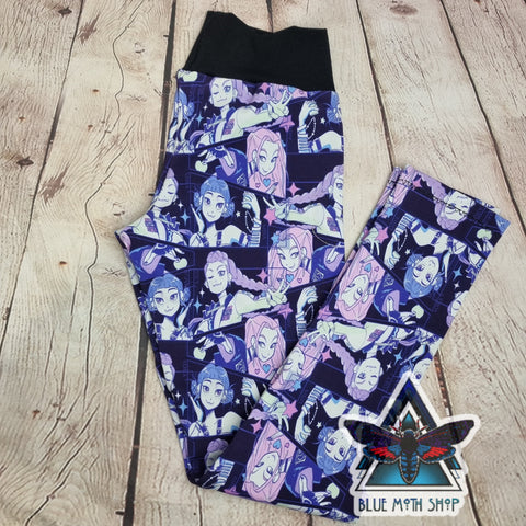 K Pop demon hunters kids leggings