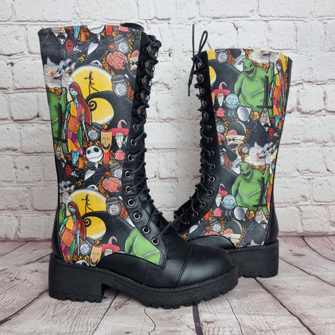 Nightmare Before Christmas mid Calf autumn boots