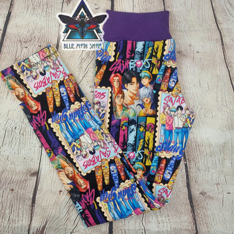 K Pop demon hunters Saja Boys kids leggings