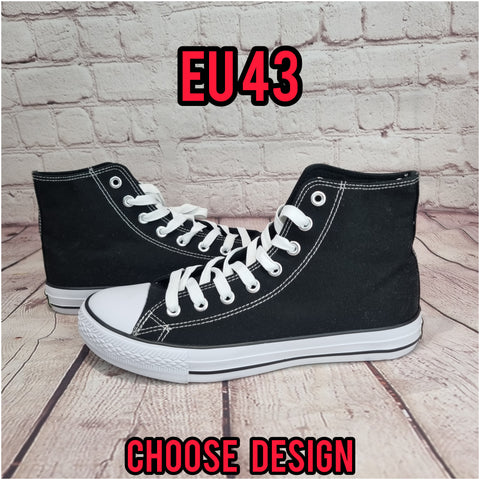 High tops. EU43  Plain or customized