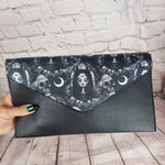 Gothic goddess clutch bag
