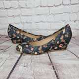 Floral Butterfly 2inch wedges. Ready to ship UK 7/eu40