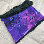 Purple Marble snood scarf