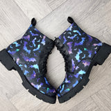 Galaxy Bats Ankle Boots