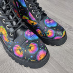 Neon Pumpkins Ankle Boots