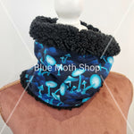 Blue Mushrooms snood scarf