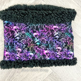 Skulls and Roses snood scarf