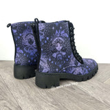 Purple Witch heel ankle boots