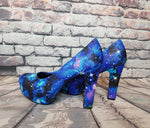 Blue Galaxy High heels