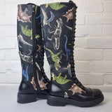 Dinosaur Knee High Boots